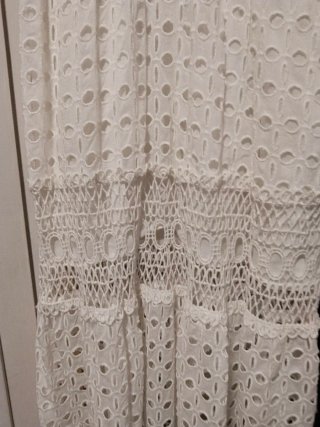 Vestido blanco largo encaje