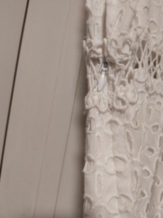 Vestido blanco largo encaje