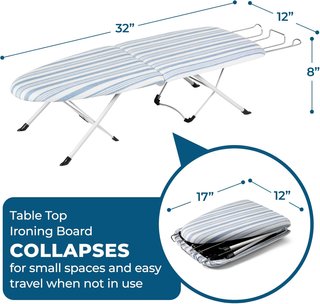 - Honey Can Do tabla planchar plegable azul