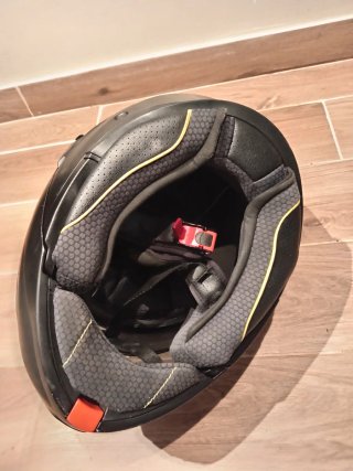 Casco de moto integral negro