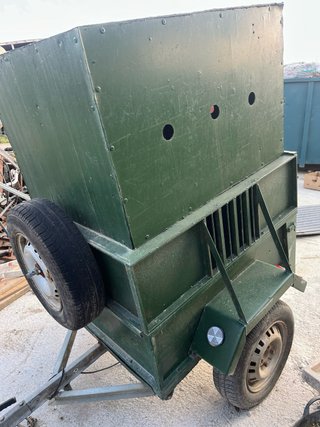 Carrito para perros verde