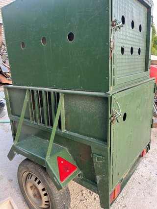 Carrito para perros verde