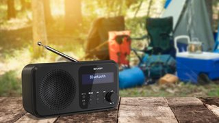 - SHARP radio digital portátil bluetooth usb