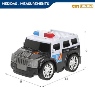 ColorBaby coche policía mando distancia niños