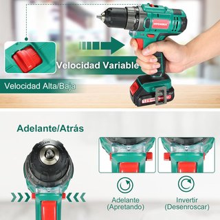 - HYCHIKA taladro atornillador eléctrico batería