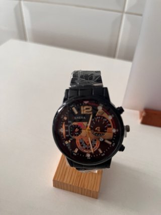 Reloj Geneva Negro y Dorado Hombre
