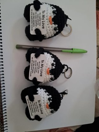Llavero Amigurumi Pingüino To My Love