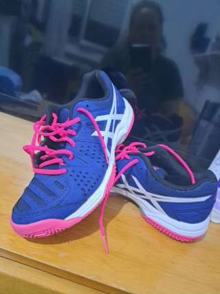 Zapatillas Asics Azul y Rosa