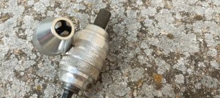 Adaptadores para taladro sin usar y otras cosas.