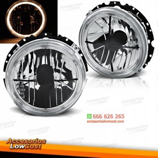 FAROS OJOS  DE ANGEL  GOLF, 74-83-  H4 CRISTAL CL