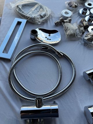 Piezas fontanería cromadas
