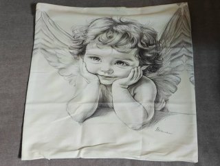 2 Fundas Cojín Ángel 50x50