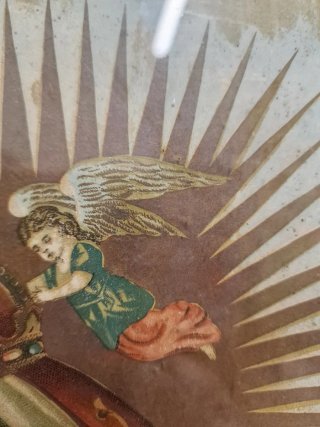 Oleografia Madonna delle Grazie con Cornice