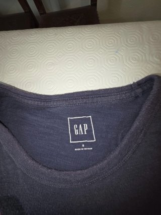 T-shirt Gap S Azul com Bandeira EUA