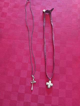N.2 collane Unisex con crocette