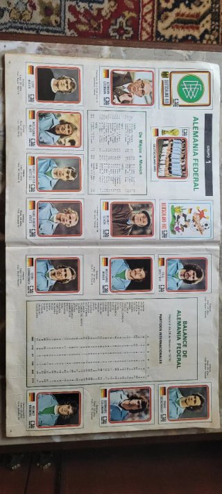 Album Cromos Mundial Futbol 74 COMPLETO Vulcano SA