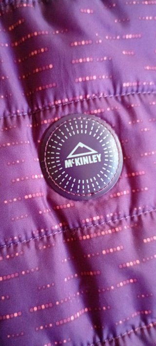 Chaqueta Morada y Roja con Cremallera Mckinley