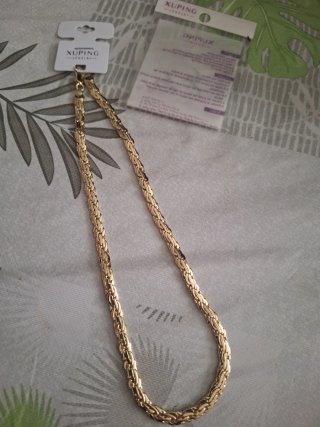 Cadena Bizantina Oro Laminado 14k Xuping