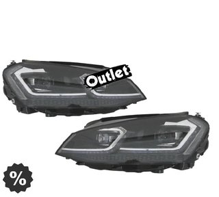 EV FAROS VOLKSWAGEN VW GOLF 7 12-17 DRL DINAMICOS NEGROS LOO