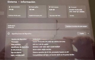 Microsoft Surface Go 2 - Negro