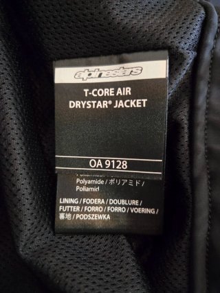 Chaqueta Alpinestars T-Core Air Drystar Talla M