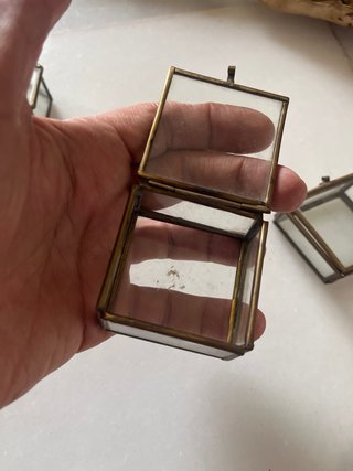 3 Cajas Joyero Cristal y Metal Vintage