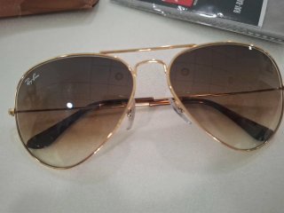 Gafas de Sol Ray-Ban Aviator Dorado Marrón