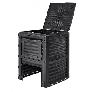 Bin de Compostaje para Jardín de 80 Gal, Composter Libre de BPA, Bin de Compostaje de Gran Capacidad para Exterior con Tapa Superior y Puerta Inferior, Montaje Fácil, Ligero, Creación Rápida de Su...