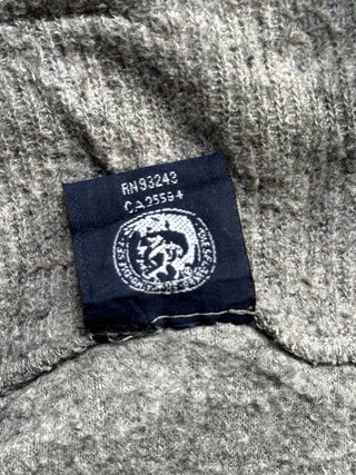 Sudadera Diesel Fleece Media Cremallera Vintage