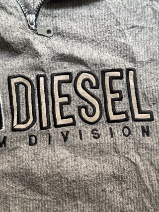 Sudadera Diesel Fleece Media Cremallera Vintage