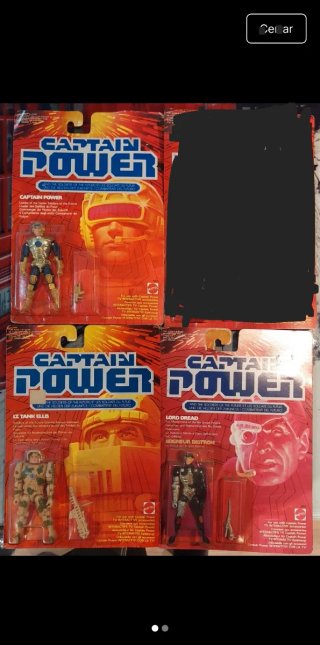 Pack 3 figuras Captain Power Mattel