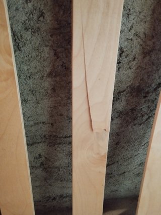 Rete doghe in legno per letto singolo senza piedi