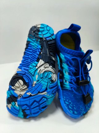 Zapatillas barefoot infantiles azules