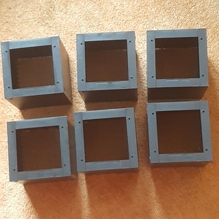 Lote Cajas CD Apilables Plástico Negro