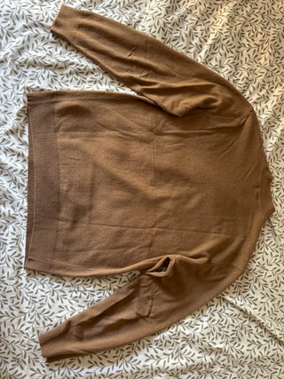 Jersey Zara camel punto fino talla L