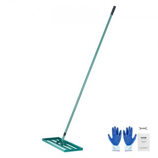 Rastrillo Nivelador de Césped, Herramienta de Nivelación de Césped de 30"x10", Nivelador de Césped de Alta Resistencia con Mango Extendido de Acero de 78", Rastrillo Nivelador para Jardín, Césped ...
