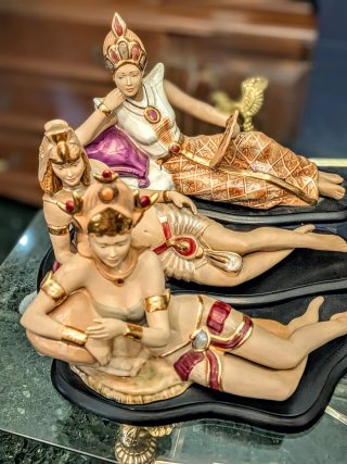 Figuras decorativas estilo egipcio