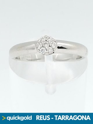 040-01-00656 ANILLO ORO BLANCO 18K TIPO TOUS T9