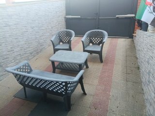 Conjunto 2 sillones y sofá y mesa  exterior