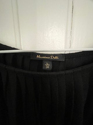 Vestido negro Massimo Dutti