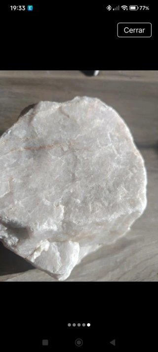 Piedra de cuarzo blanco natural