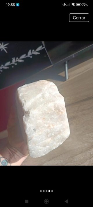 Piedra de cuarzo blanco natural