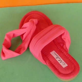Sandalias tipo chancla para mujer, rojas, negras,
