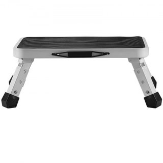 Escalera Plegable de 1 Paso 150KG de Capacidad, Escalera de Acero Plegable con 3 Alturas Ajustables, Escalera Portátil para Niños, Escaleras Antideslizantes Resistentes para Oficina, Autocaravanas...