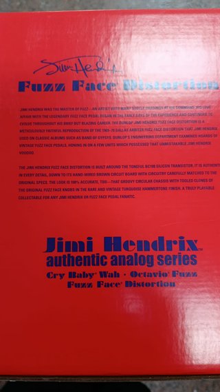 Pedal Dunlop Fuzz Face JH-F1 Hendrix