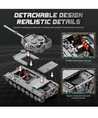 Tanque Reobrix Leopard 1 World of Tanks 1:26