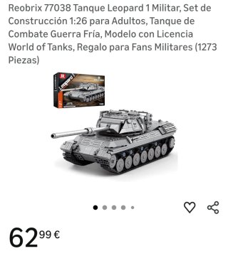 Tanque Reobrix Leopard 1 World of Tanks 1:26