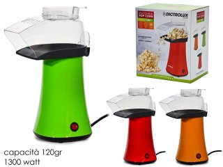 Macchina Pop Corn 1300W Capacità 120gr