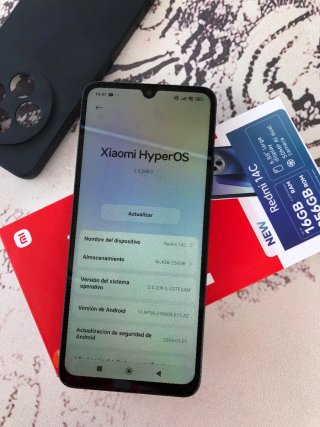 Teléfono Redmi Negro/Azul