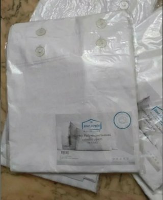 Lotto 10 federe cuscini letto in cotone nuove